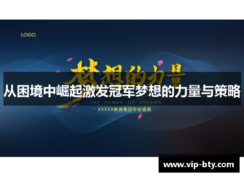 从困境中崛起激发冠军梦想的力量与策略